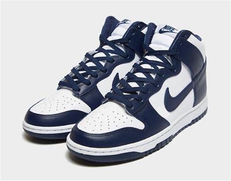 navy blue nike dunks high|midnight blue Nike.